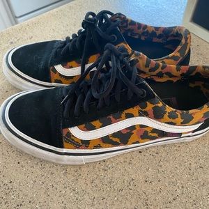 Womens Size 9 Vans Pro Comfy Cushion Cheetah Vans